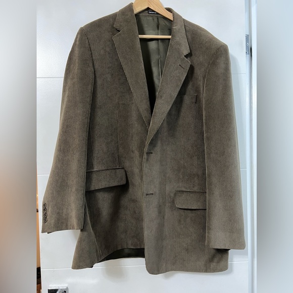 Men’s brown corduroy button down jacket - Picture 1 of 6